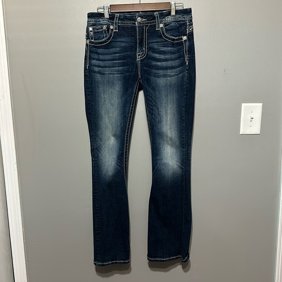Miss Me Denim - Miss Me Women’s Jeans Mid Rise Easy Boot 29 Inseam 31 1/2” Style #E3255EBR, EUC